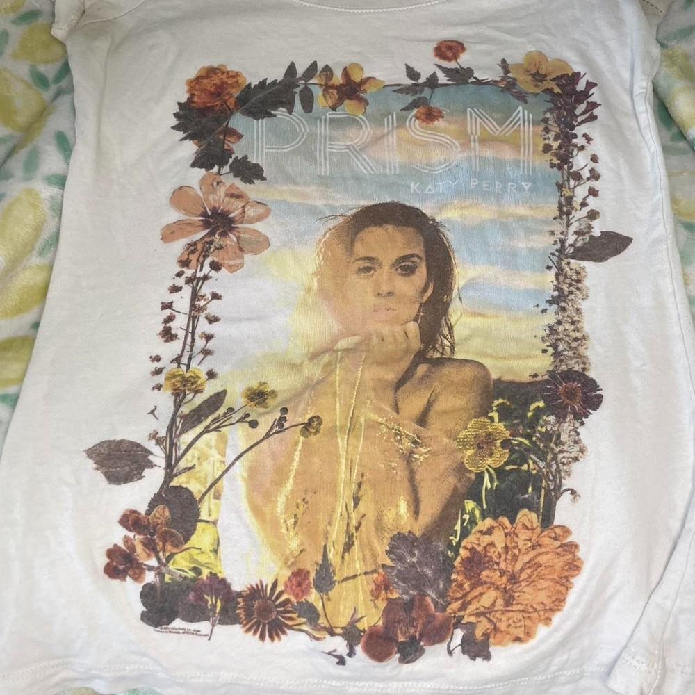 Редкая футболка Katy Perry PRISM 2014 г. Унисекс S-5XL AR469 Унисекс Футболка M