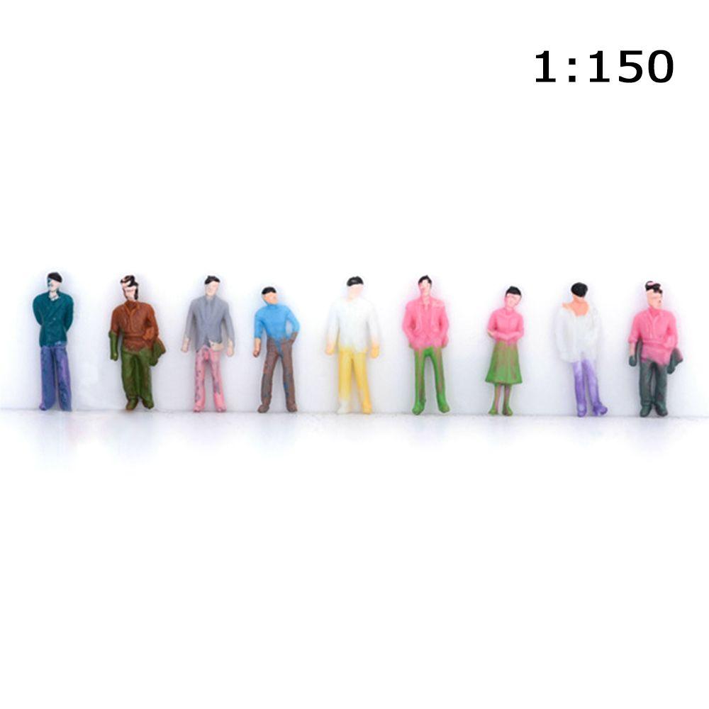 

100Pcs ABS 1:300/1:200/1:150/1:100 Scale Mold Train Scenery Model Building People Figures DIY Character