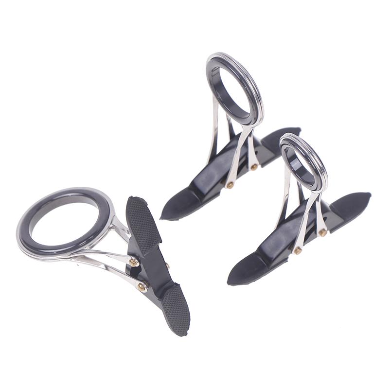 Faltbare Teleskop-Angelrute aus Edelstahl mit Führungsringen, Spitzenringen, DIY-Ösenring-Reparaturset, Tackle-Zubehör