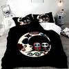 New Nightmare Before Christmas Duvet Cover with Pillow Cover Bed Set Jack and Sally 3D Skull Christmas Bedding Set Bedroom Decor