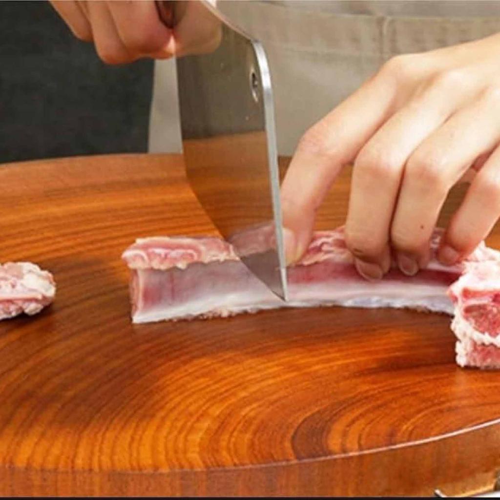 Wooden Chopping Board, Whole Wood Cutting Board for Household Kitchen, Knife,Ready Food Prep and Adhesive Board