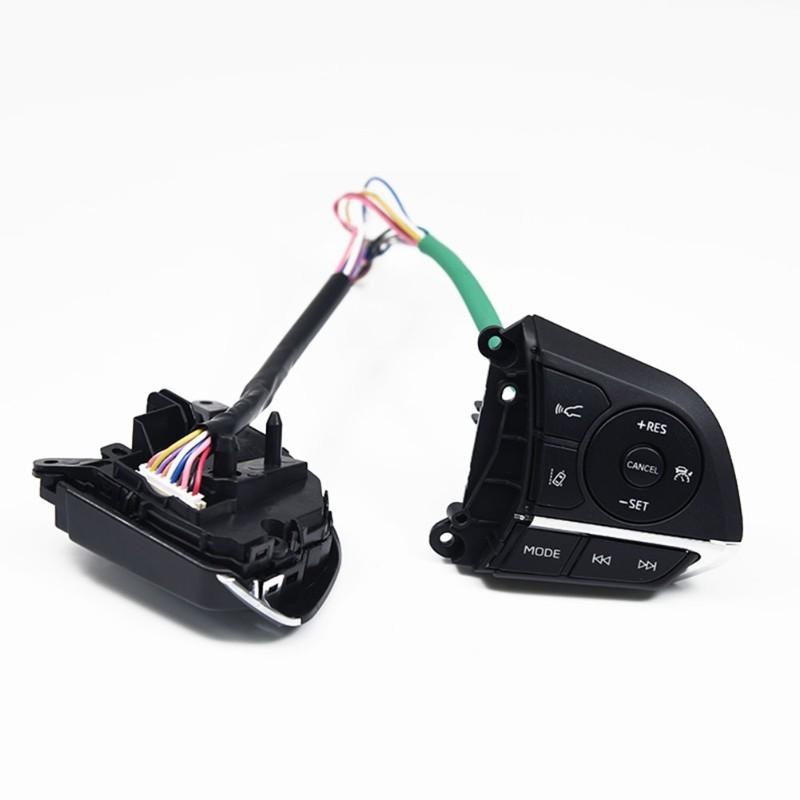 Interruptor de Botão de Volante de Cruise Control Claro Para Carro Controle de Volume Para Toyota Levin Corolla RAV4 2019-2026