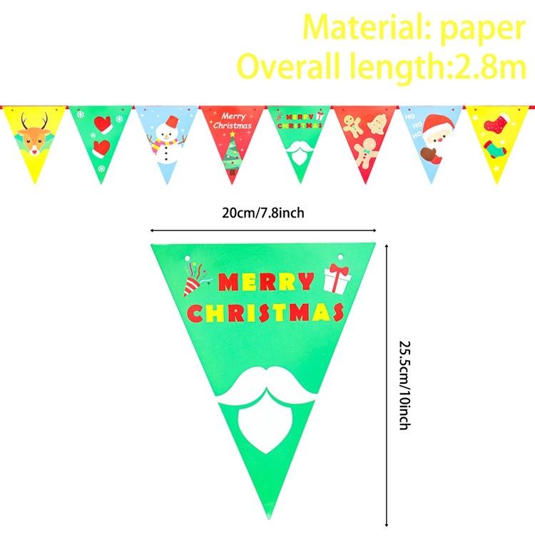 Christmas Banner 2025 Merry Christmas Decorations for Home Garland Santa Claus Navidad Natal Xmas Gift Noel Decor New Year 2025