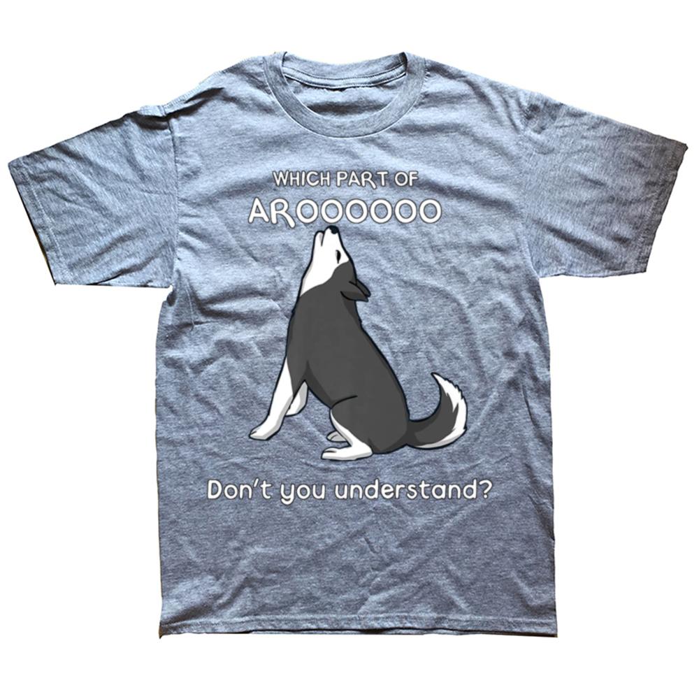 Siberian Husky für Männer Frauen Welpenhund Huskies Liebhaber T-Shirts Grafik Baumwolle Streetwear Kurzarm Geburtstagsgeschenke T-Shirt