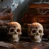 Totenkopf-Form Silikonformen für handgefertigte Kerzenseife Einfache Entformung Vielseitige Silikonform für Harzguss