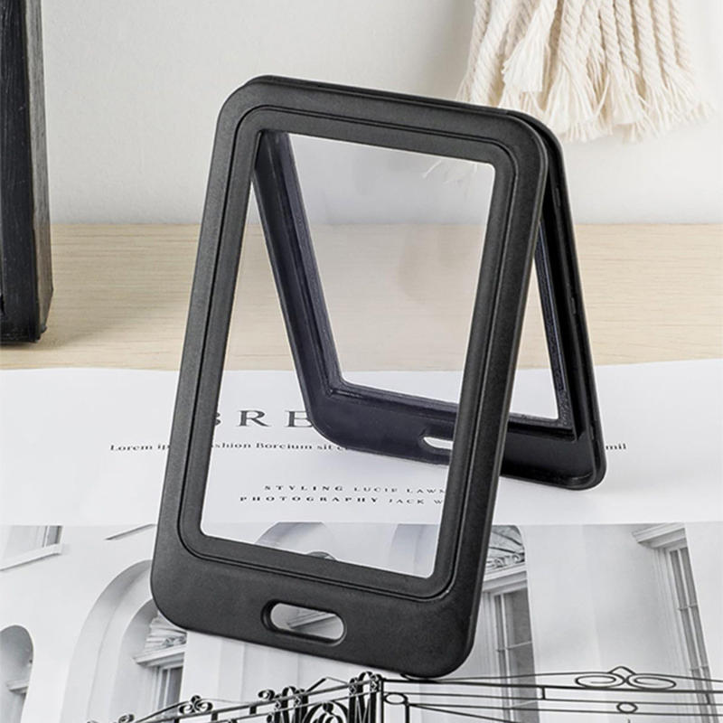 Card Cover Double-sided Transparent Hard Plastic Card Protective Cover Multi-color Chest Badge Work ID Card Holder