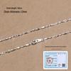 925 Sterling Silver Plain Chain Necklace for Women and Men - Thin, Choker Style, No Pendant