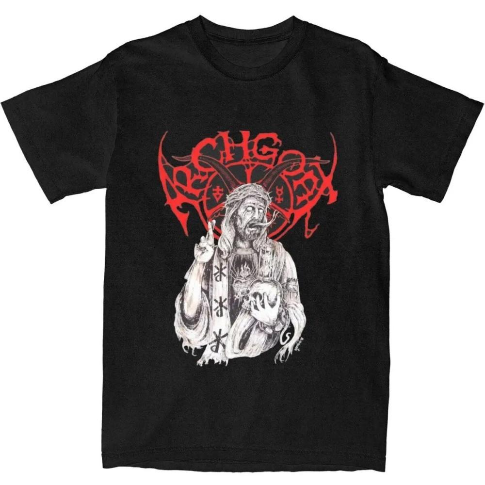 Archgoat Band Мужская женская футболка, одежда, потрясающая футболка, футболки, чистый хлопок, одежда больших размеров S чёрный