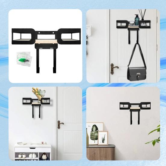 Wall Mount Ironing Stand Easy to Install Ironing Board Holder Space-saving Ironing Stand Rack Laundry Room Accessories