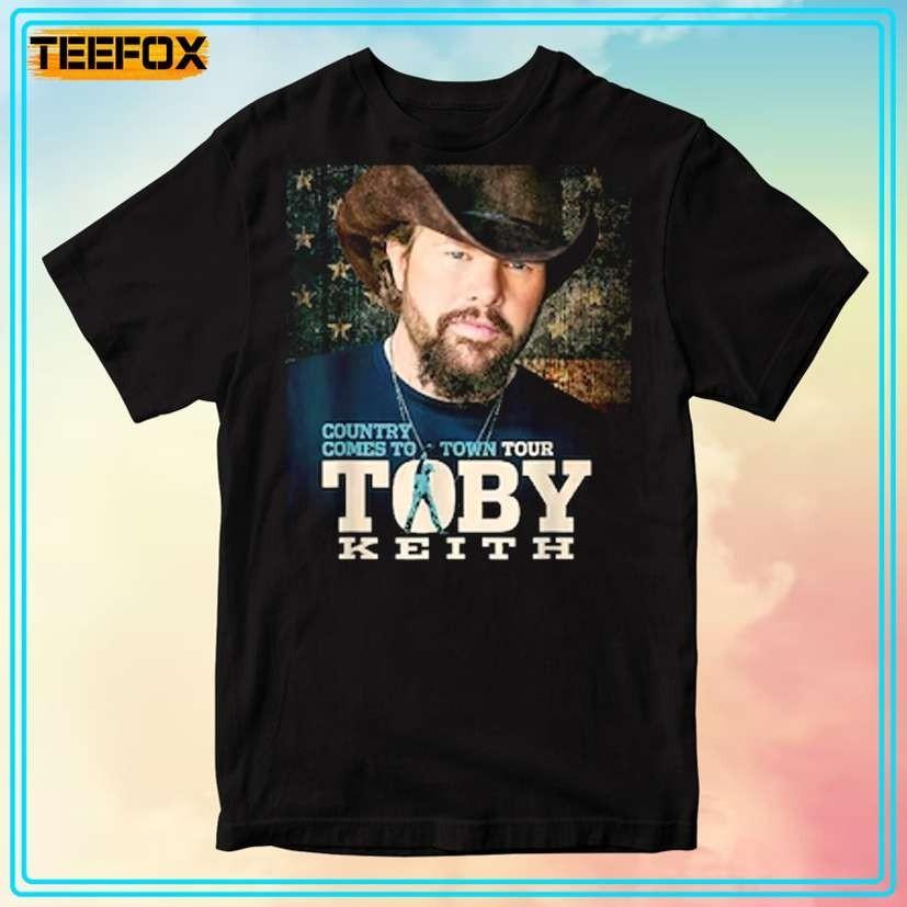 Toby Keith Country Comes To Town Tour Black Cotton S-5XL T-Shirt R41 Unisex T-Shirt S