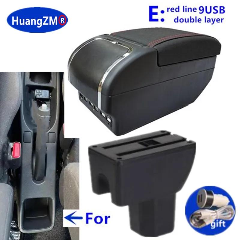 Car Storage Box Arm For Suzuki Splash Armrest Box Car Accessories Interior Details Retrofit Parts PU Leather Easy Installation