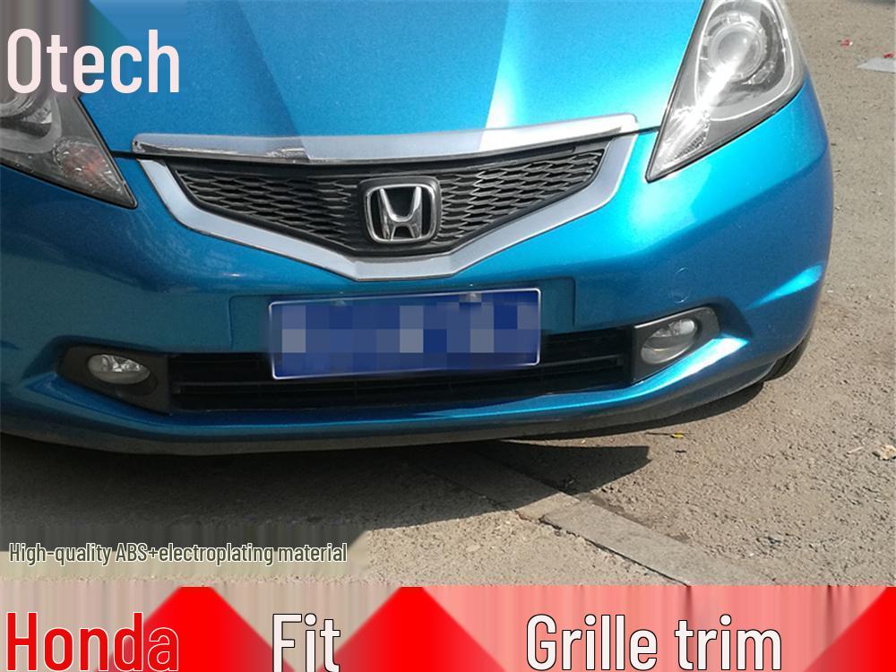 

Fits 08-10 Honda Fit: Front Upper/Lower Grille Trim & Center Frame