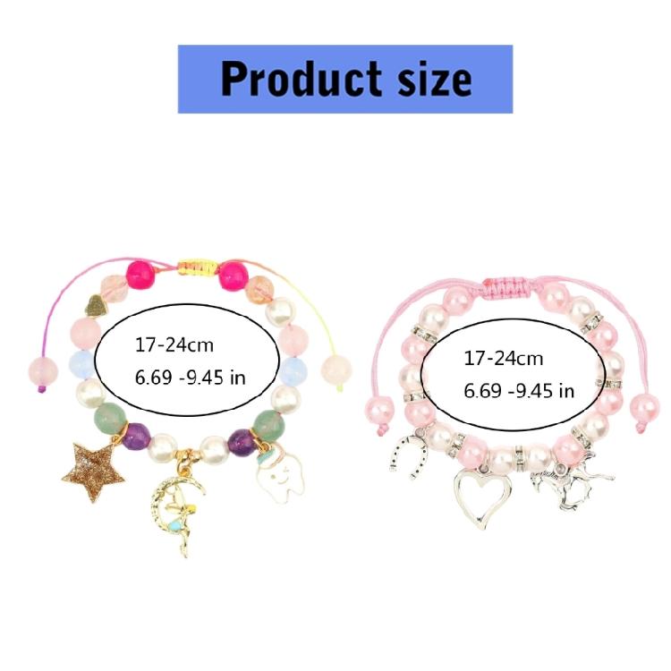 Elegant Star Elf Pendant Bracelet Adjustable Length Faux Pearls Jewelry For Women Girls Versatile Style