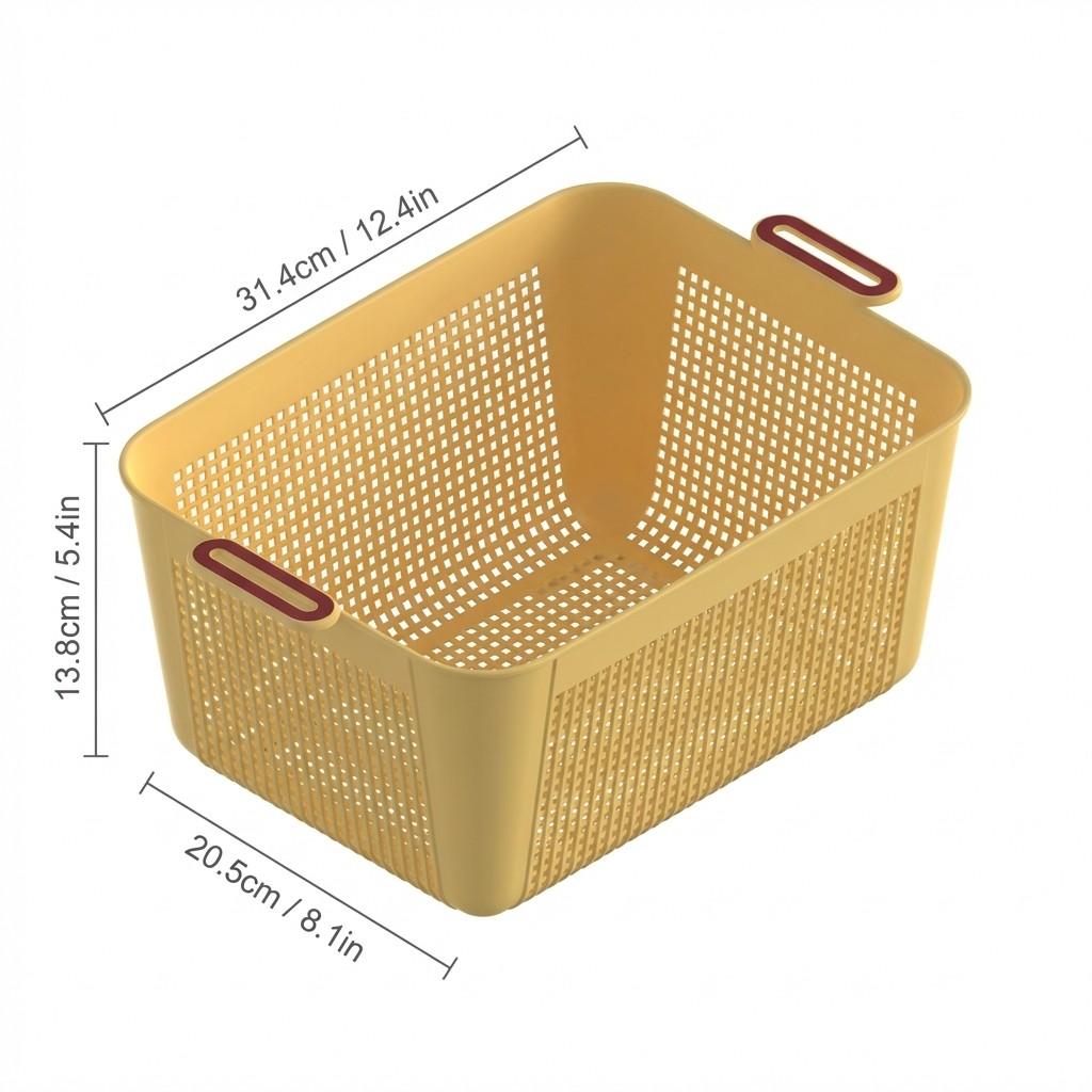 1/2/4PC Plastic Cosmetic Storage Basket Large Capacity Desktop Stationery Organizer Multifunctional Bathroom Sundries Basket