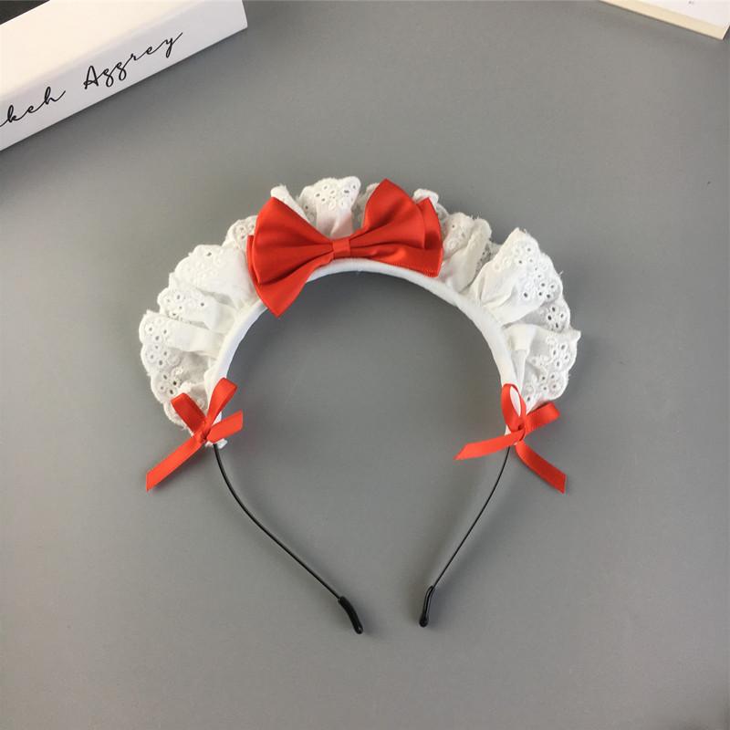 Japanese Cute Lace Bow Maid Headband & Christmas Hair Clip
