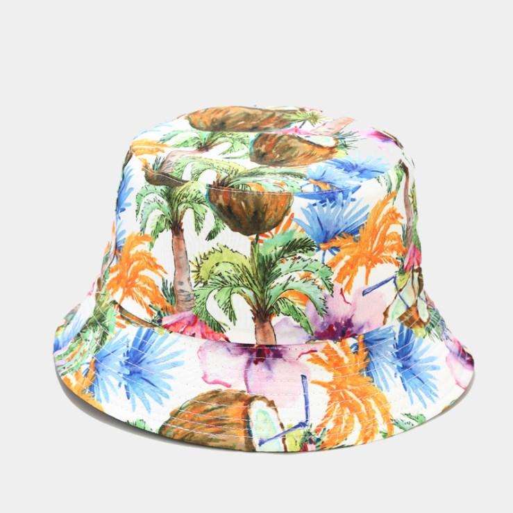 Xuancui Manufacture New Casual Floral Beach Summer Cap Printing Bucket Hat
