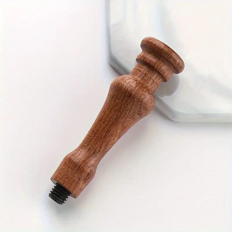 1pc Wax Seal Stamp Handle Only Rosewood Wood Handle Replacement for Vintage Wax Sealing Stamps Removable 7mm Diameter Head