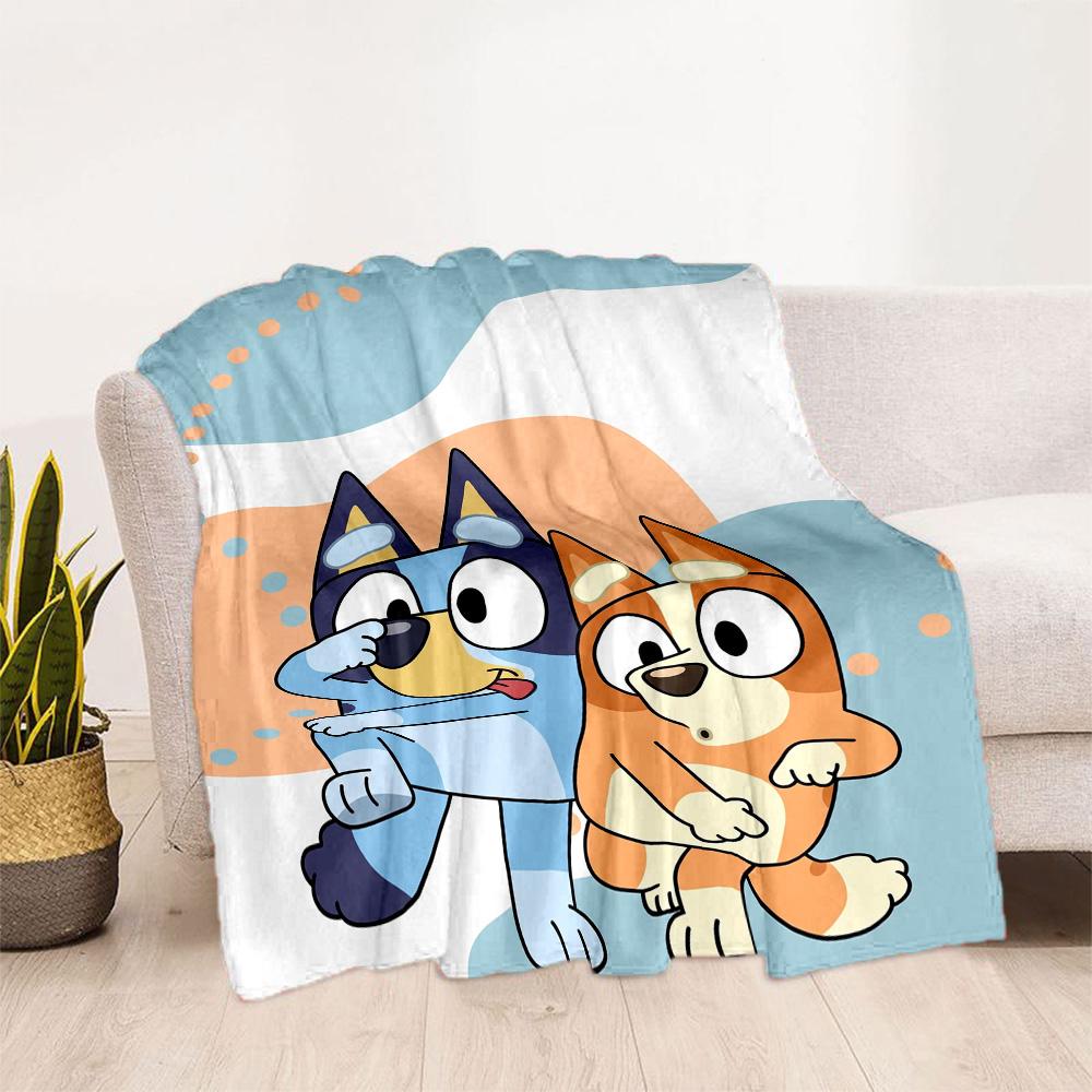 Bluey Bingo Adventure Blanket Ultra-Soft Suitable for Seaside Couch Livingroom for All Occasions Modern Ideal Gift for Friends Family Couples Picnic