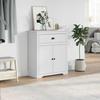 VidaXL Armoire de couloir BODO blanc 80x35x90 cm, meuble de couloir, meuble de vestiaire, meuble de rangement d'entrée, 4016866