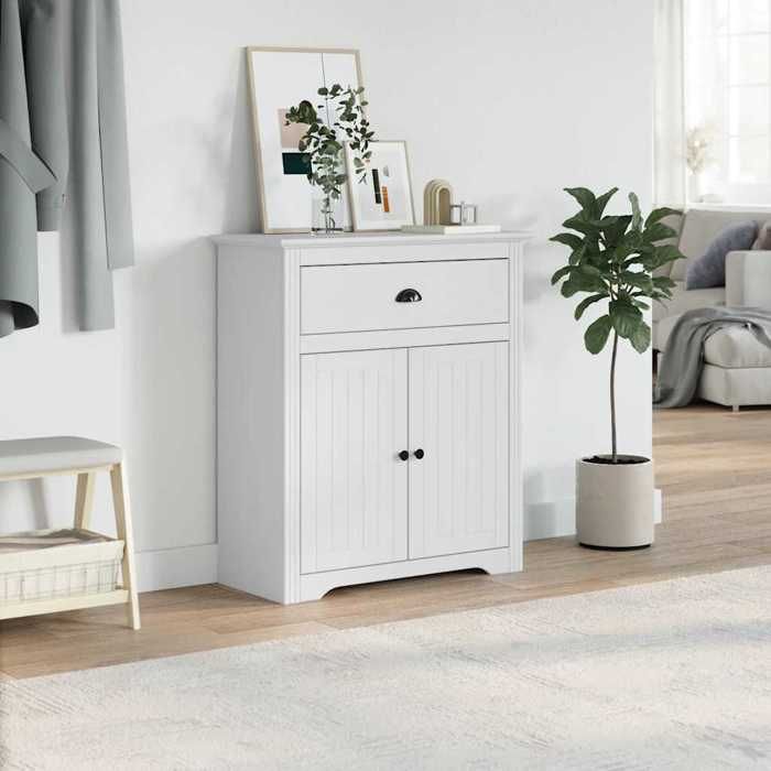 VidaXL Armoire de couloir BODO blanc 80x35x90 cm, meuble de couloir, meuble de vestiaire, meuble de rangement d'entrée, 4016866