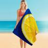 Sun-Kissed Beach Towel: Slice of Lemon Design for Summer Fun! Suitable for towels, bath towels, beach towels