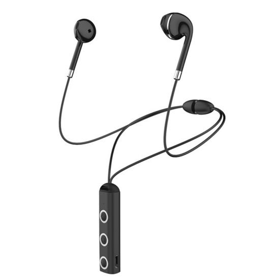 Magnetic Wireless Bluetooth-compatible Stereo Earphone Handsfree Neckband Headset with Mic