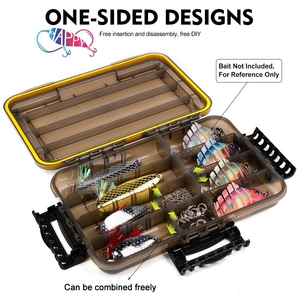 Waterproof Box Storage High Strength Fishing Box Many Compartments Bait Lure Hook Accessories Storage Fishing Tackle Box