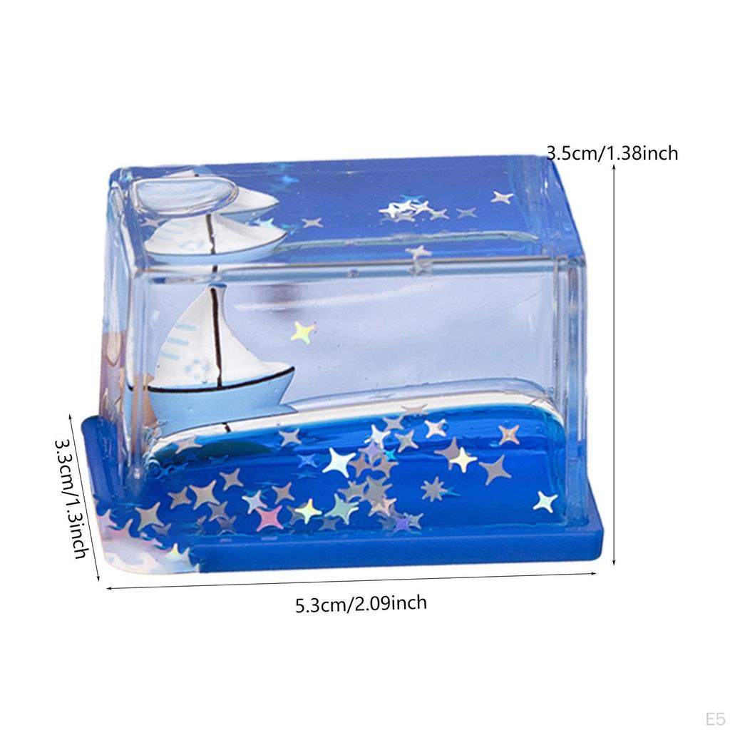 Akrylová tekutina Tekutá Dekorace Hračka Kreativní Dárek Jemná Ozdoba, Stolní Dekorace pro