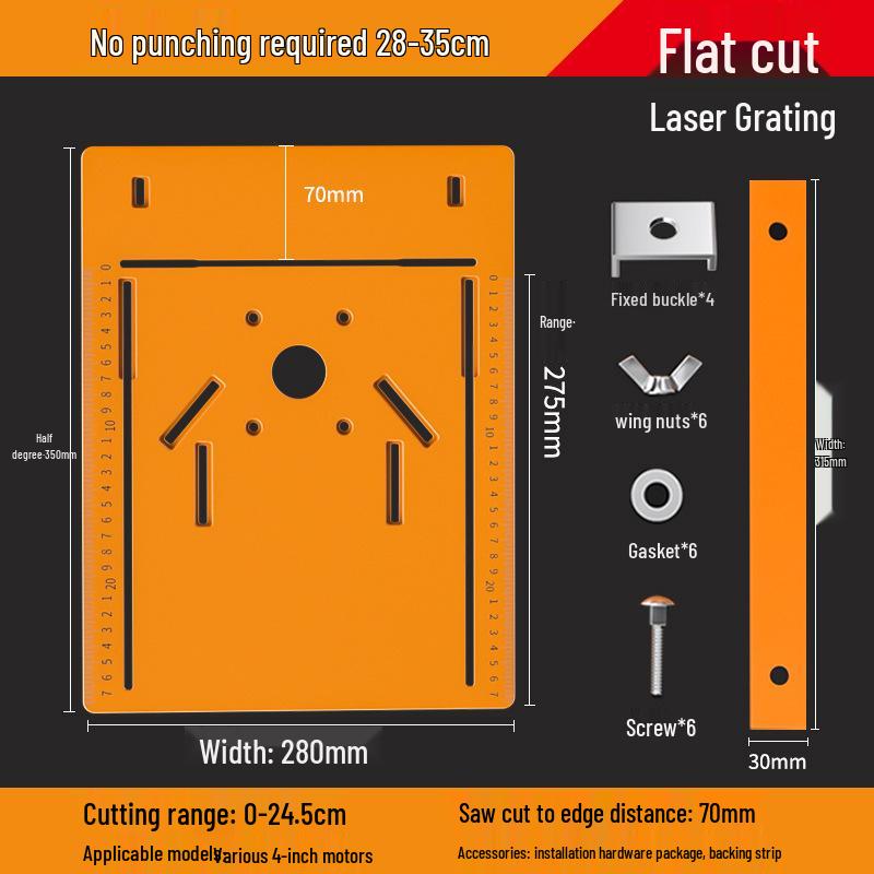 Handheld Electric Marble Cutting Machine: E18 Woodworking Base Plate Support