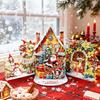 Unfolding Paper Card Colorful Christmas Greeting Card Snow Night Card Exquisite For Family Decor Colleagues