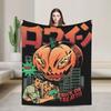 Goosebumps Dead House Calling All Creeps Blankets Flannel Horror Halloween Throw Blanket for Bedroom Sofa Bedroom Quilt