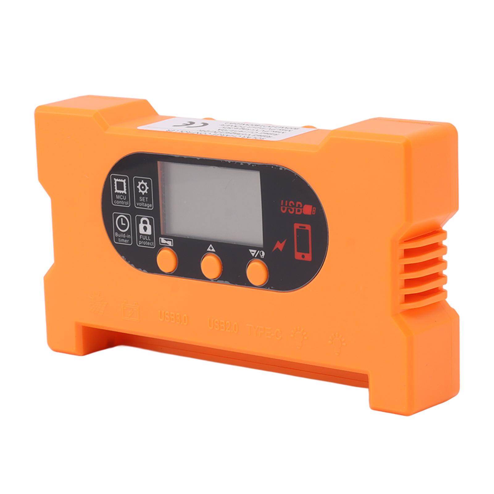 

Solar Charge Controller Dual USB Type C Fast Charge Solar Charge Discharge Controller for 12V 24V Battery Charging Type 1