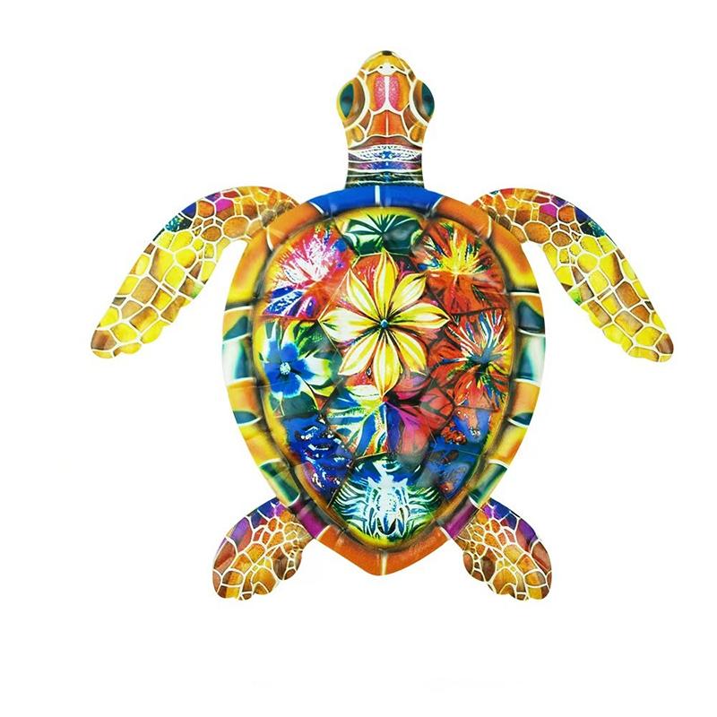 Metal Turtle Wall Decor 3D Sea Turtle Wall Art Sculpture for Garden Fence Patio Yard Lawn Bedroom Living Room Home Decoration
