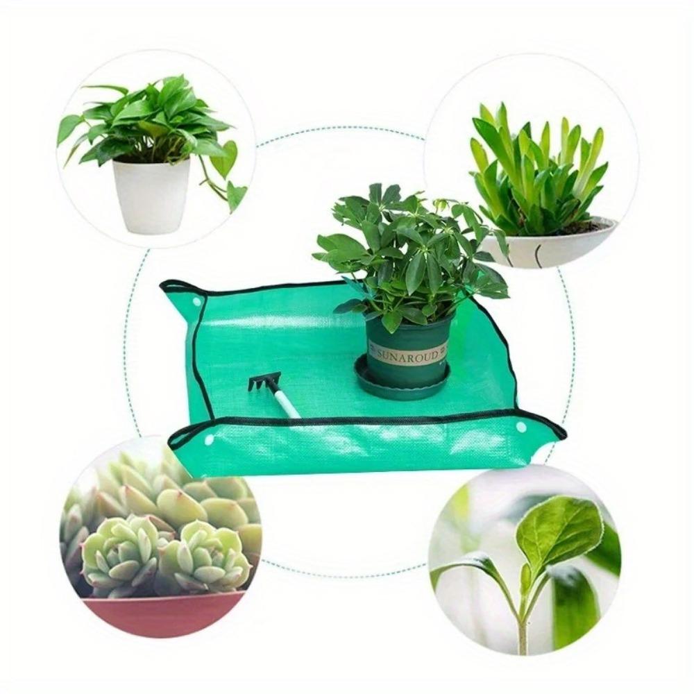 1pcs Planting Mat 100cm Gardening Potting Pad Foldable Garden Plant Flower Pot Transplanting Waterproof Mats