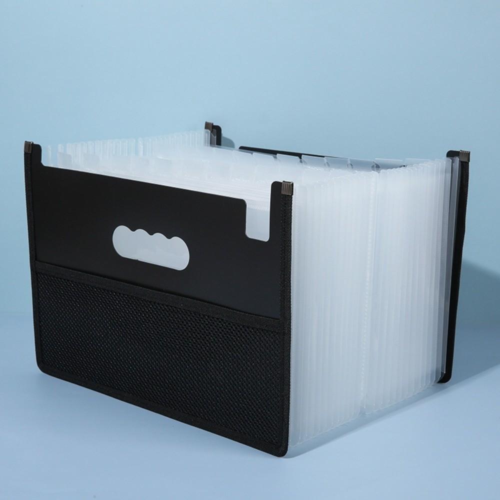 13/25 Pockets Accordion File Folder A4 Multi-Layer File Bag Portable Expanding File Box Student