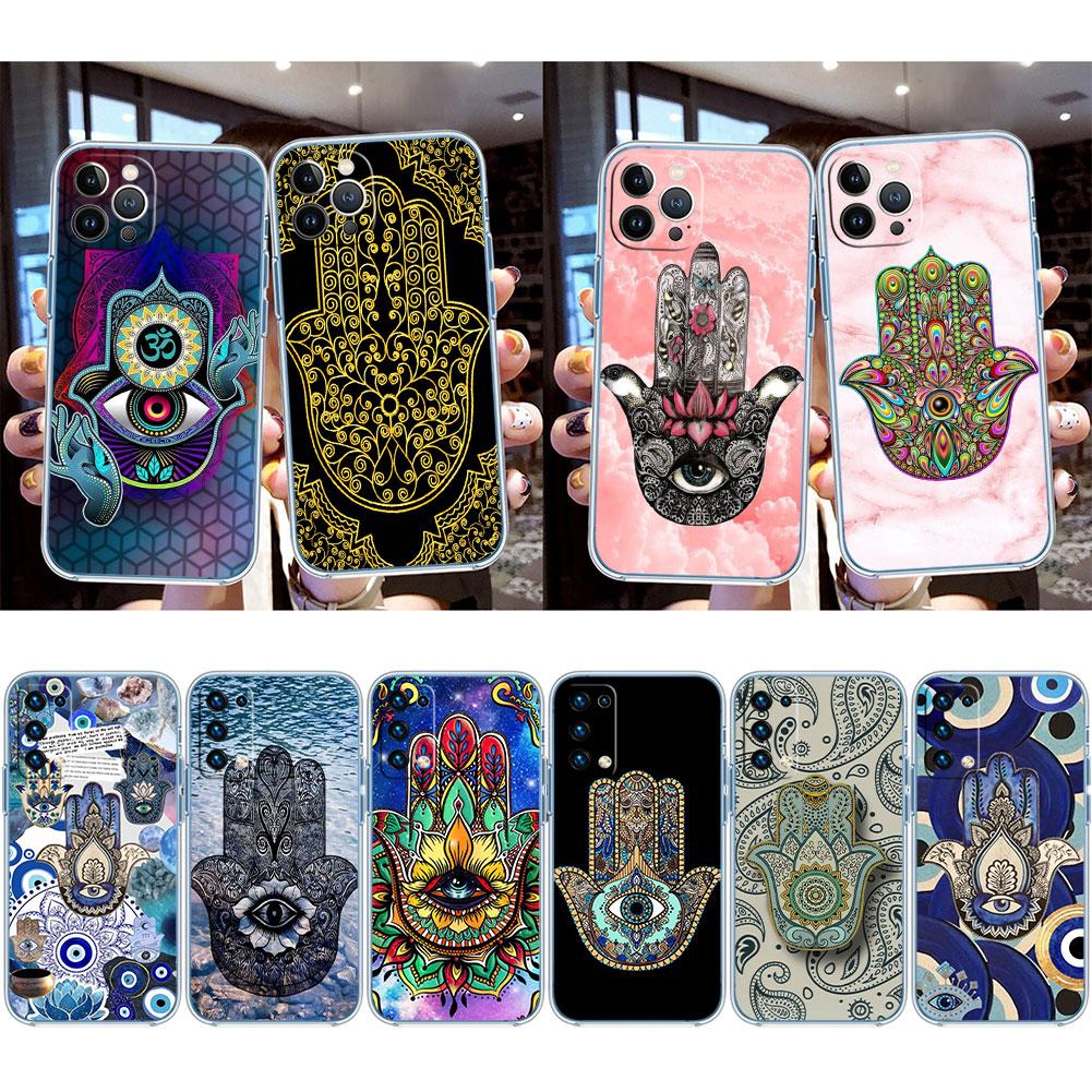 Hamsa Hand Amulet Psychedelic Case for Motorola G10 G20 G30 G31 G32 G34 G35 G41 G42 G50 G51 G52 G55 G60 G60S G62 G71 G72 G75