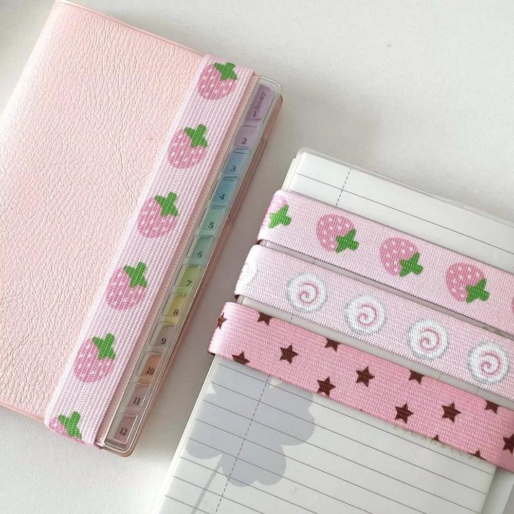 Elastic Strap for A7 M5 Planner Notebook Kawaii Straps for Scrapbookin Loose-leaf Notebook INS Style Storage Accessory