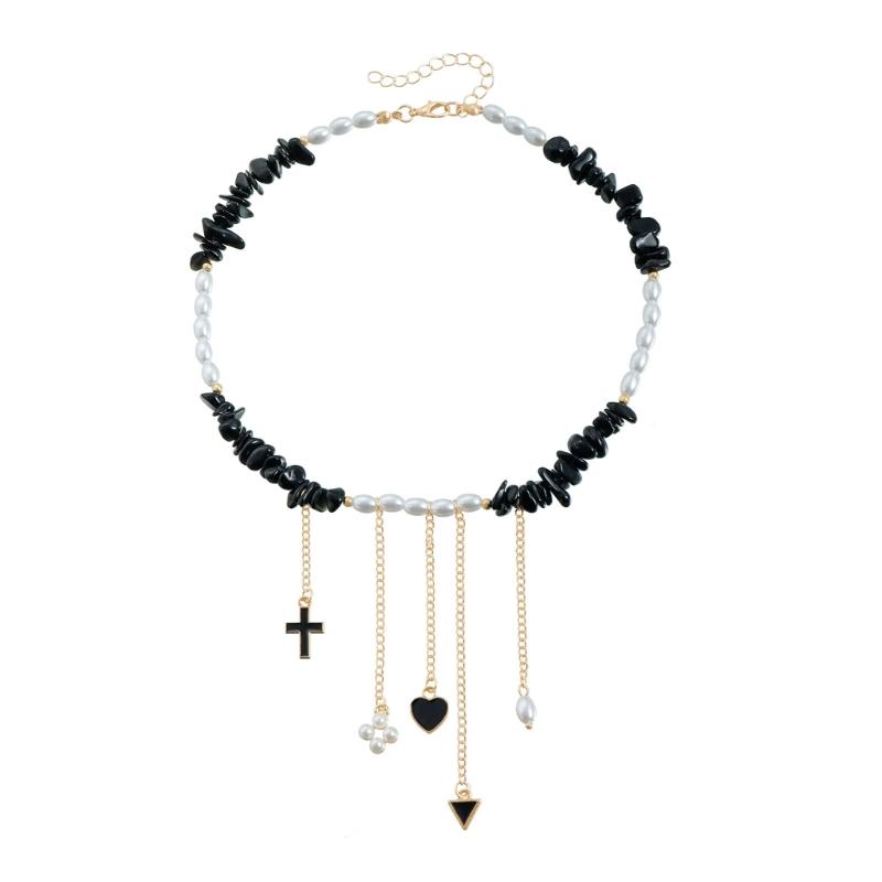 

Multipurpose Adjustable Pearls Heart Necklace Ideal for Daily Wear and Adding A Touch Of Elegant Charm Designs 1
