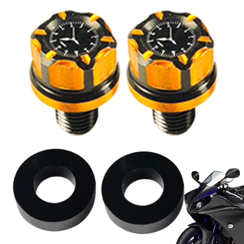 Mirror Hole Cover Cap, Bolt, Motorcycle Mirror, Mirror Hole Cover, Motorcycle Mirror Screw, Set