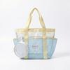 Large Mesh Beach Tote Bag, Family Beach Bag for Toys & Vacation Essentials, Quick Drying Sand-proof Waterproof Storage Pouch