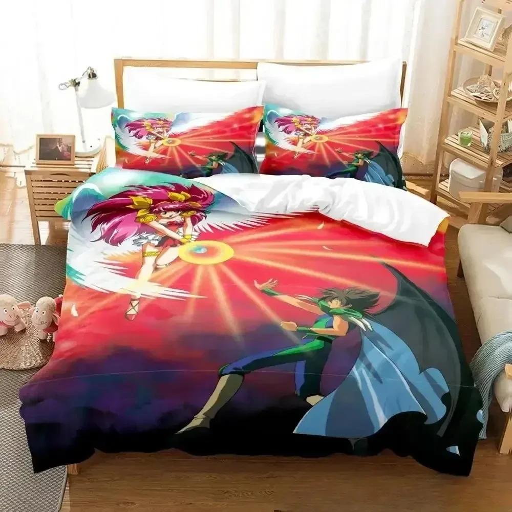 Comforter Print Anime Wedding Peach Bedding Set Bed Set Comforter King Queen Size Boys Adult Bedding