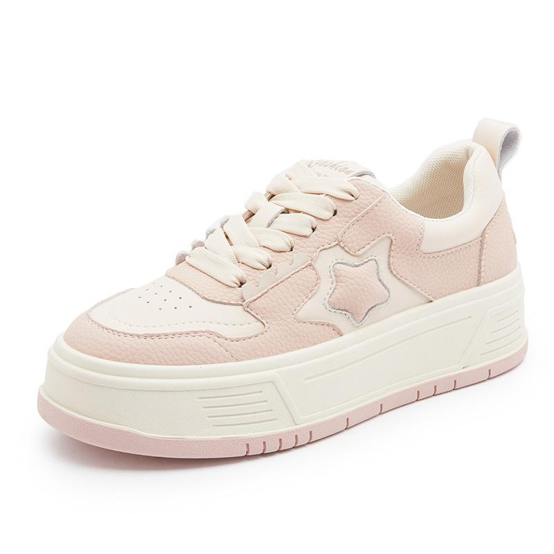 

Star little white shoes women s leather 2025 new spring and summer lightweight sports and leisure shoes platform student fashion Korean version shoes 40