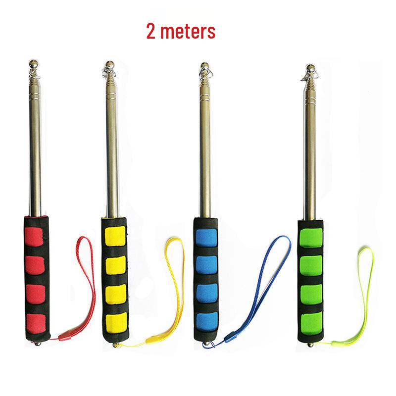 Stainless Steel Telescopic Teaching Pointer Flagpole Cane