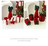 Velvet Bow Flocked Cloth Gift Box Ornament for Christmas Tree and Wall Decoration