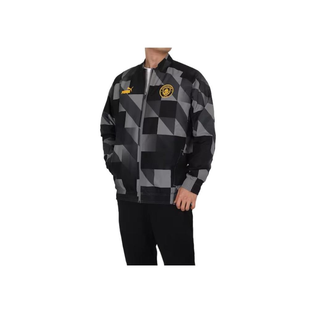 Puma Manchester Prematch Comfortable Versatile Stand Collar Jacket Men Jacket Gray 769468-15