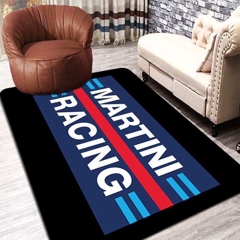Navy Blue Martini Racing Rug Floor Mat for Living Room or Bedroom Soft and Comfortable Carpet a Gift for Birthday and Holiday.MFF0918262