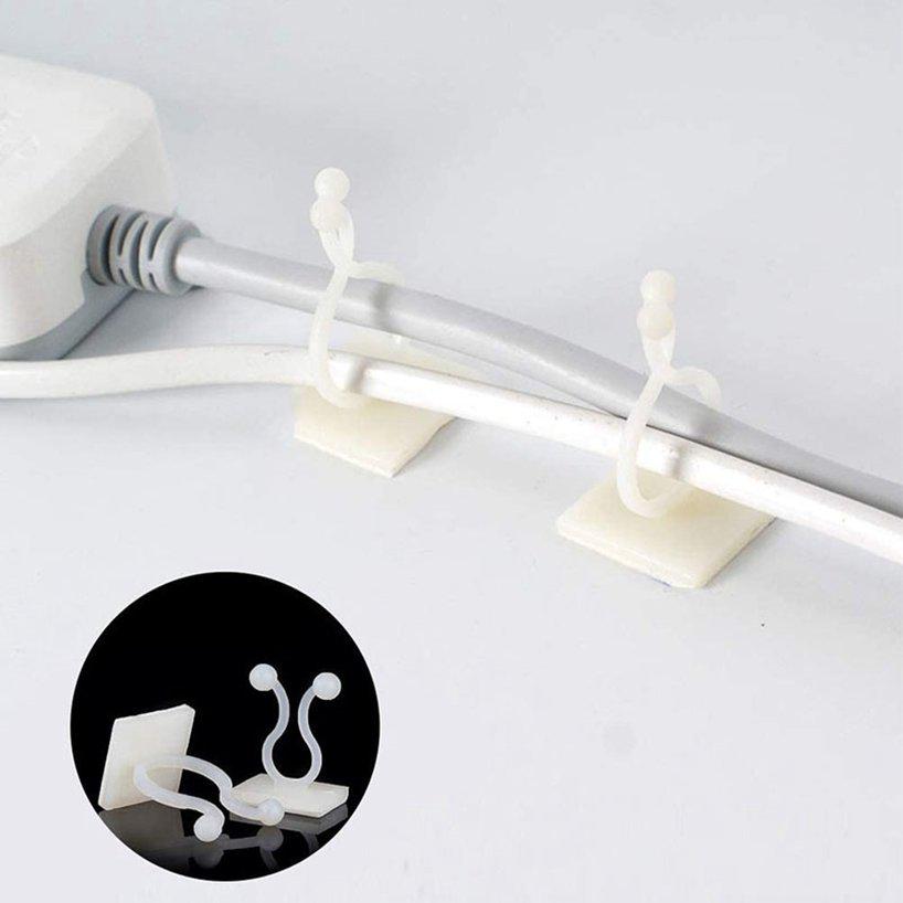 Vine Support Self-Adhesive Plant Climbing Wall Clip 100Pcs White Invisible Wall Plastic