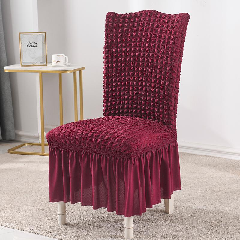 High-elastic Chair Covers Dining Room Soft Skin-friendly Breathable Wedding Decor Lace Universal Seat Covers