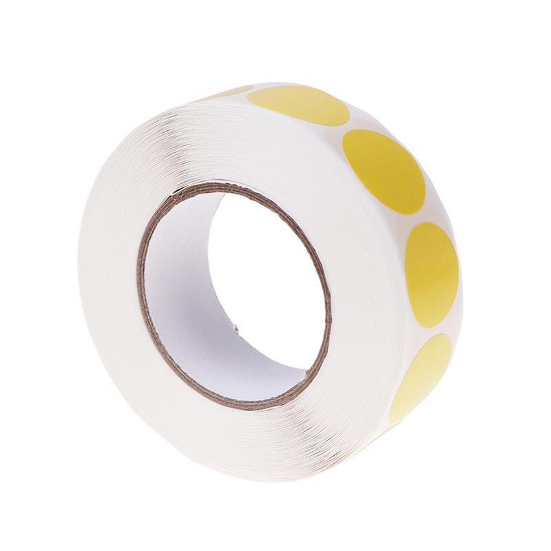 

1000 шт./рулон 0,75 дюйма круглі кольорові мітки-точки клейка стрілецька наклейка для лучного полювання практики тренувань мішені жовтий