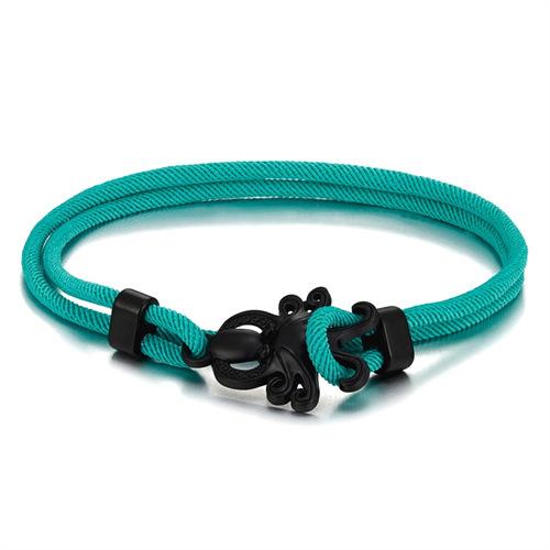 Colored Milan Rope Adjustable Hand Rope Black Octopus Multilayer Bracelet Beach Wind Vacation Wind